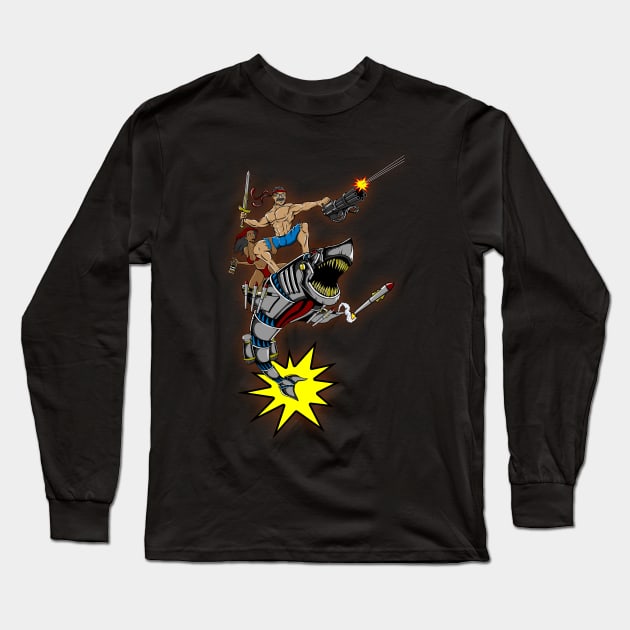 The Manliest Shirt EVER! Long Sleeve T-Shirt by blackdrawsstuff